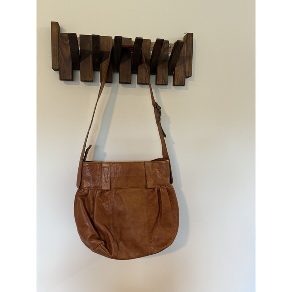 Vera Pelle Avorio Women’s Shoulder Bag Purse Brown Leather from Italy MRSP $150 - Picture 3 of 16